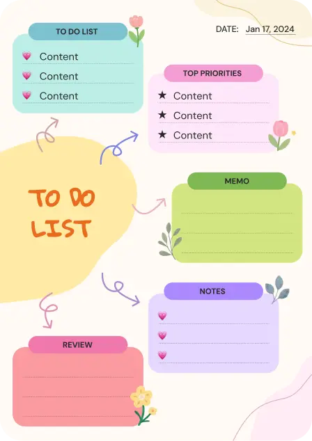 To-do list template